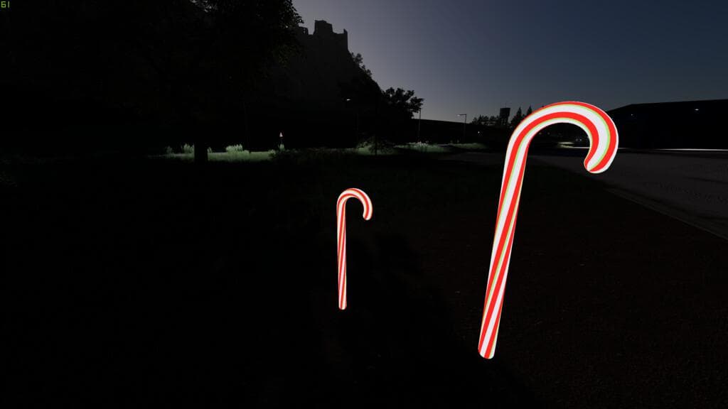 LIGHTED CANDY CANE PACK 4