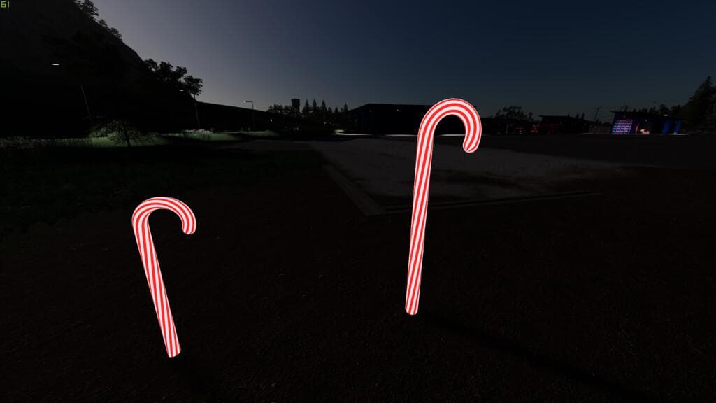 LIGHTED CANDY CANE PACK 3