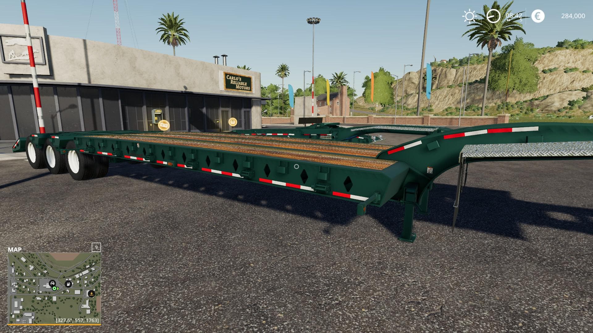LOAD KING 50 TON OILFIELD TRAILER W/JEEP AND BOOSTER 3