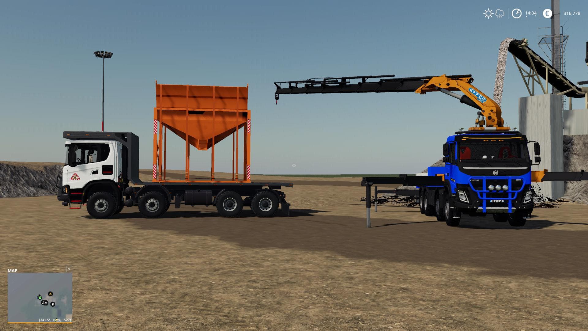 LOADING SILO FOR CONVEYOR 5
