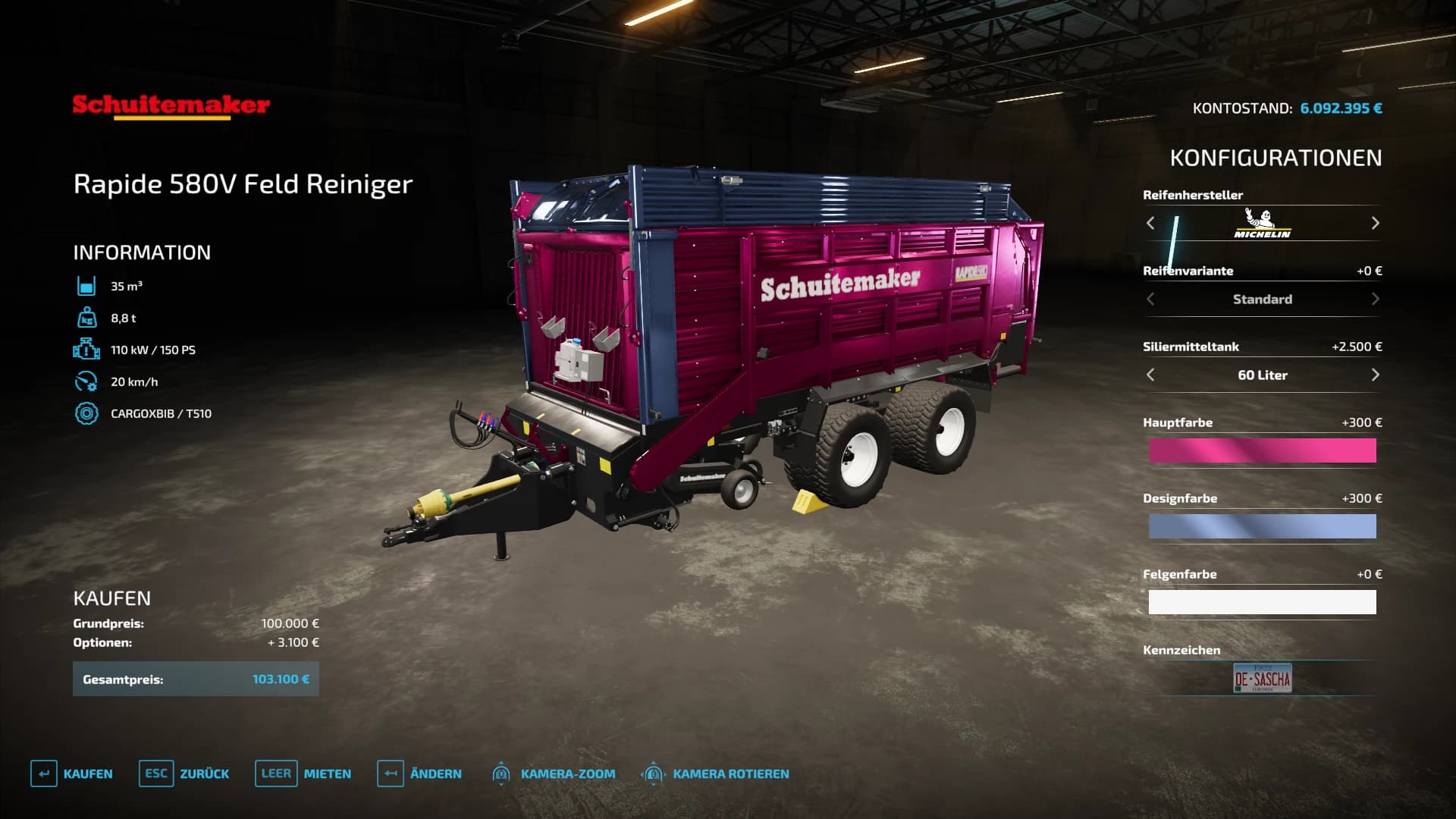 LOADING WAGON 50M