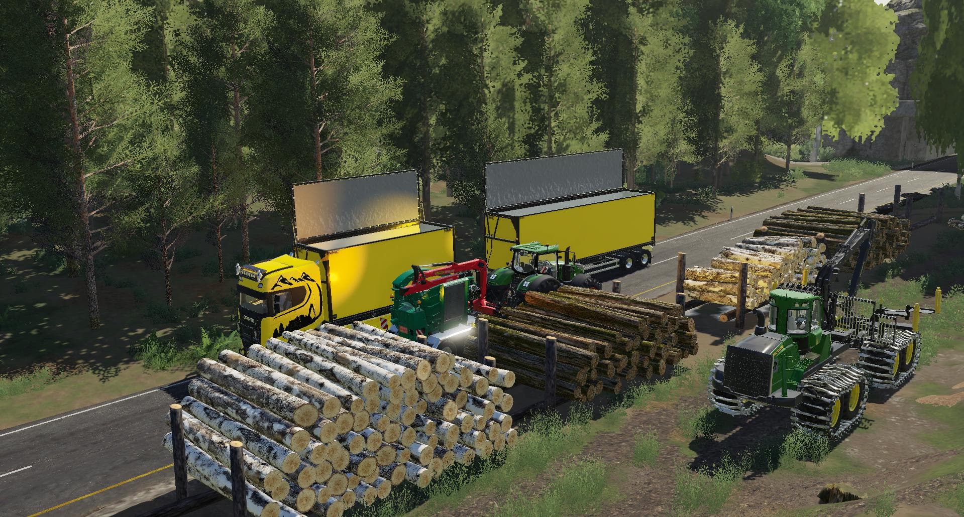 LOGS UNDER THE STACK 5