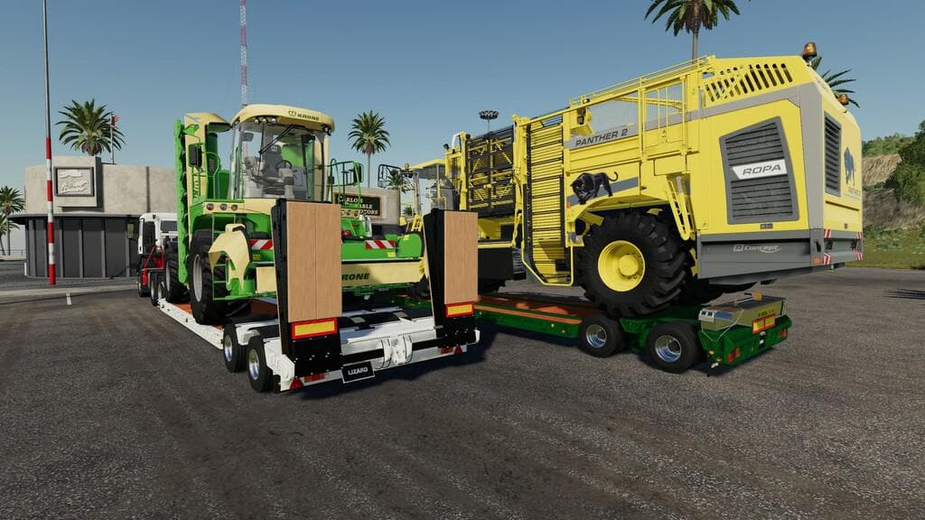 LOWLOADER WITH 16 WHEELS
