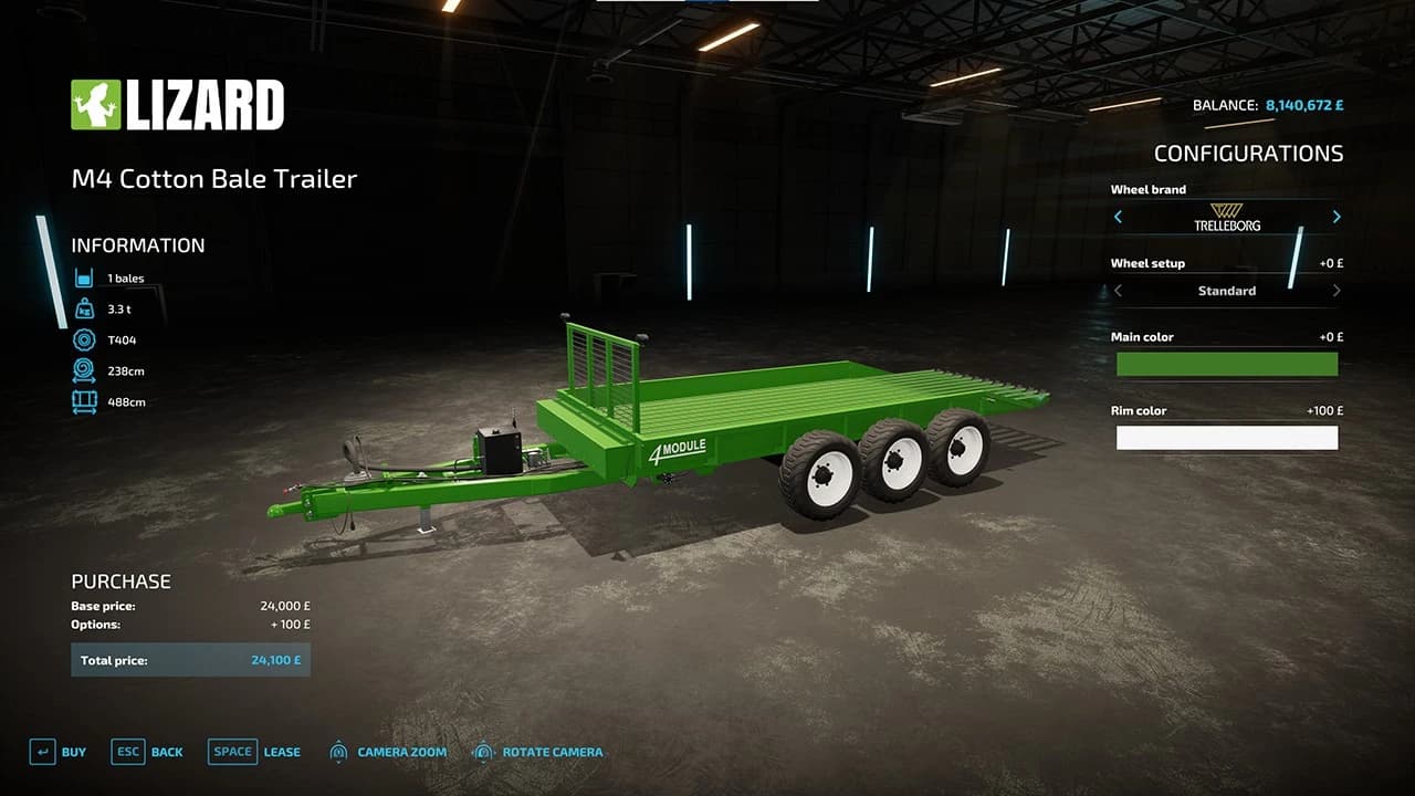 M4 COTTON BALE TRAILER 4