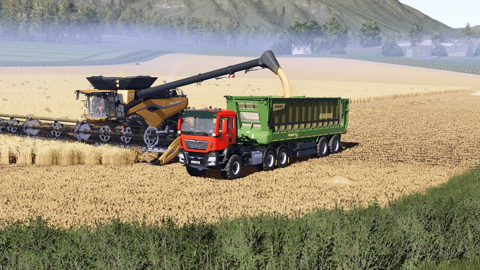 MAN TGS Fliegl Bale Platform 2