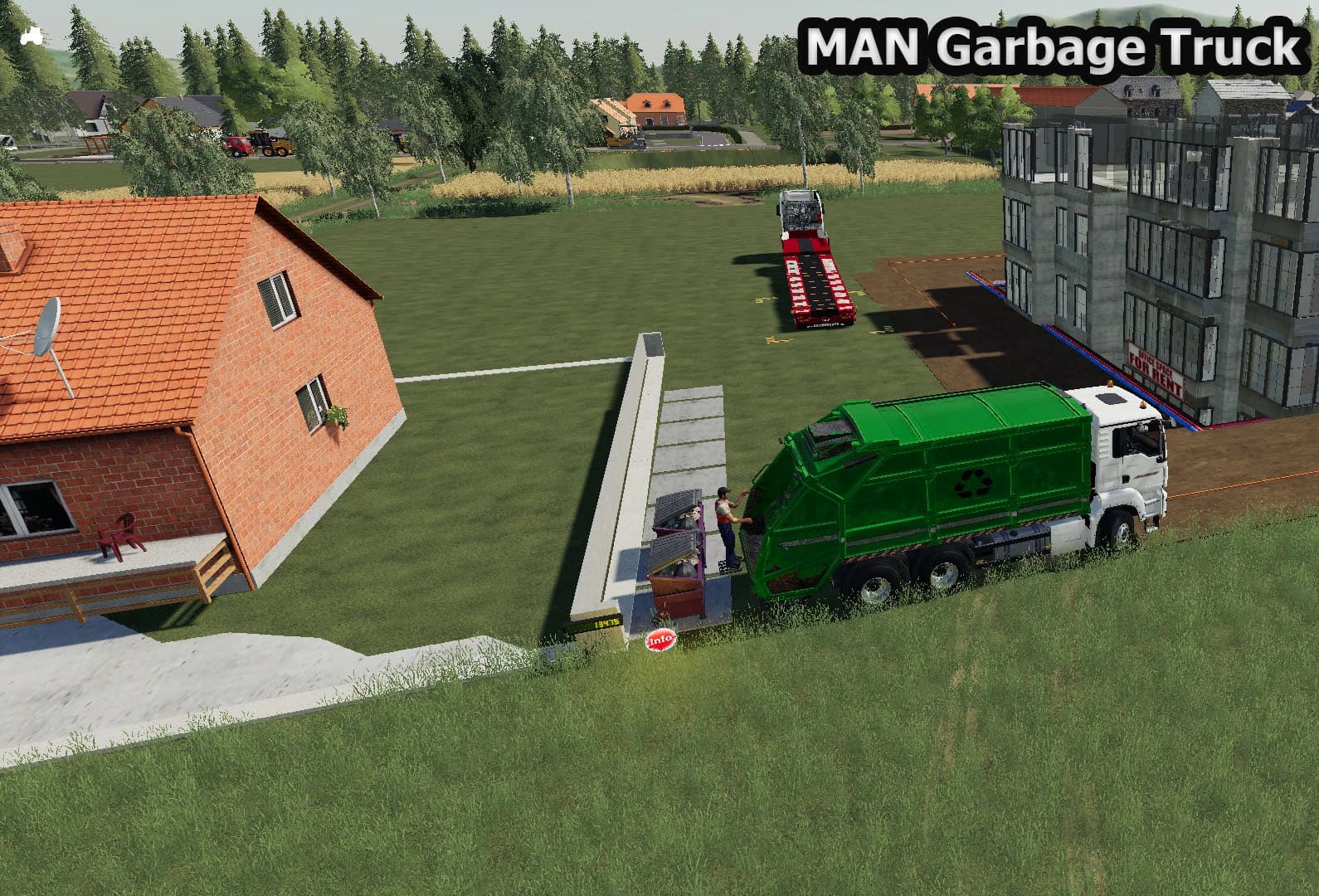 MAN GARBAGE TRUCK 2