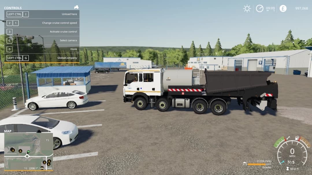 MAN GRAVEL TRUCK