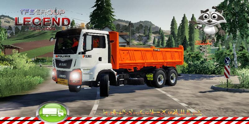 MAN TGS 5X4 BENNE POLIMIX 3
