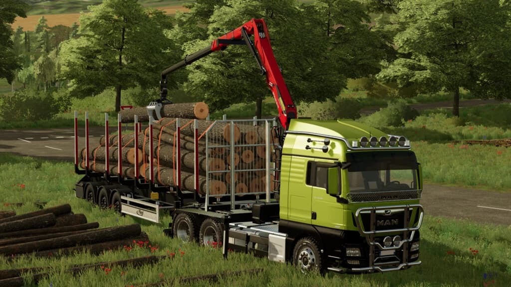 MAN TGX FOREST SEMI-TRUCK 2