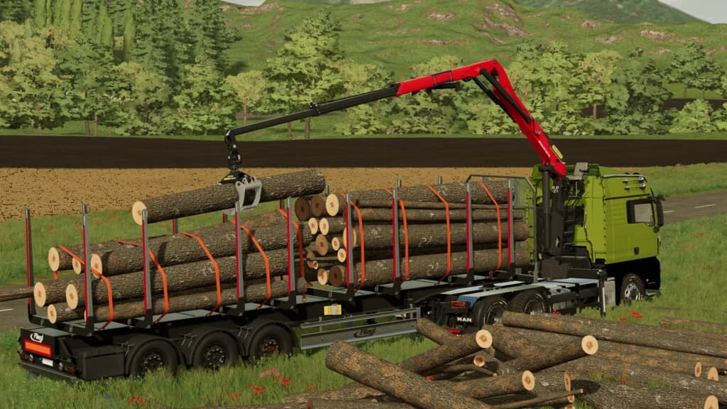 MAN TGX FOREST SEMI-TRUCK