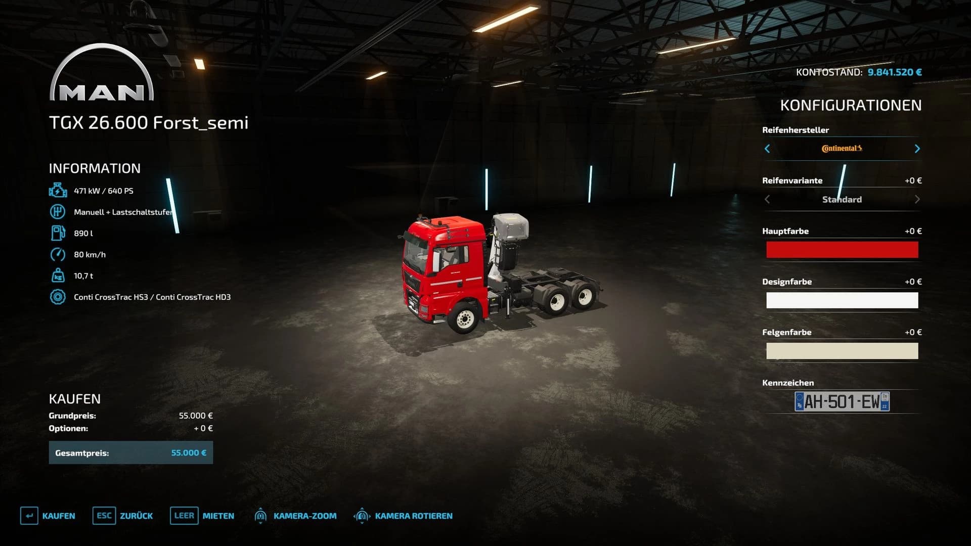 MAN TGX FORST SEMI 4