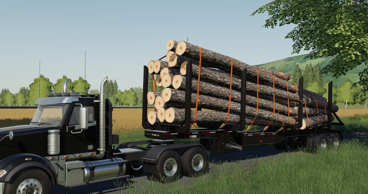 MANAC 45FT LOG TRAILER 4
