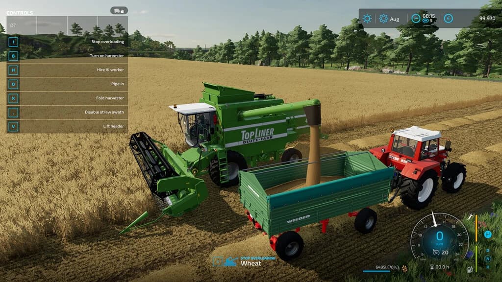 MANUAL COMBINE DISCHARGE 3