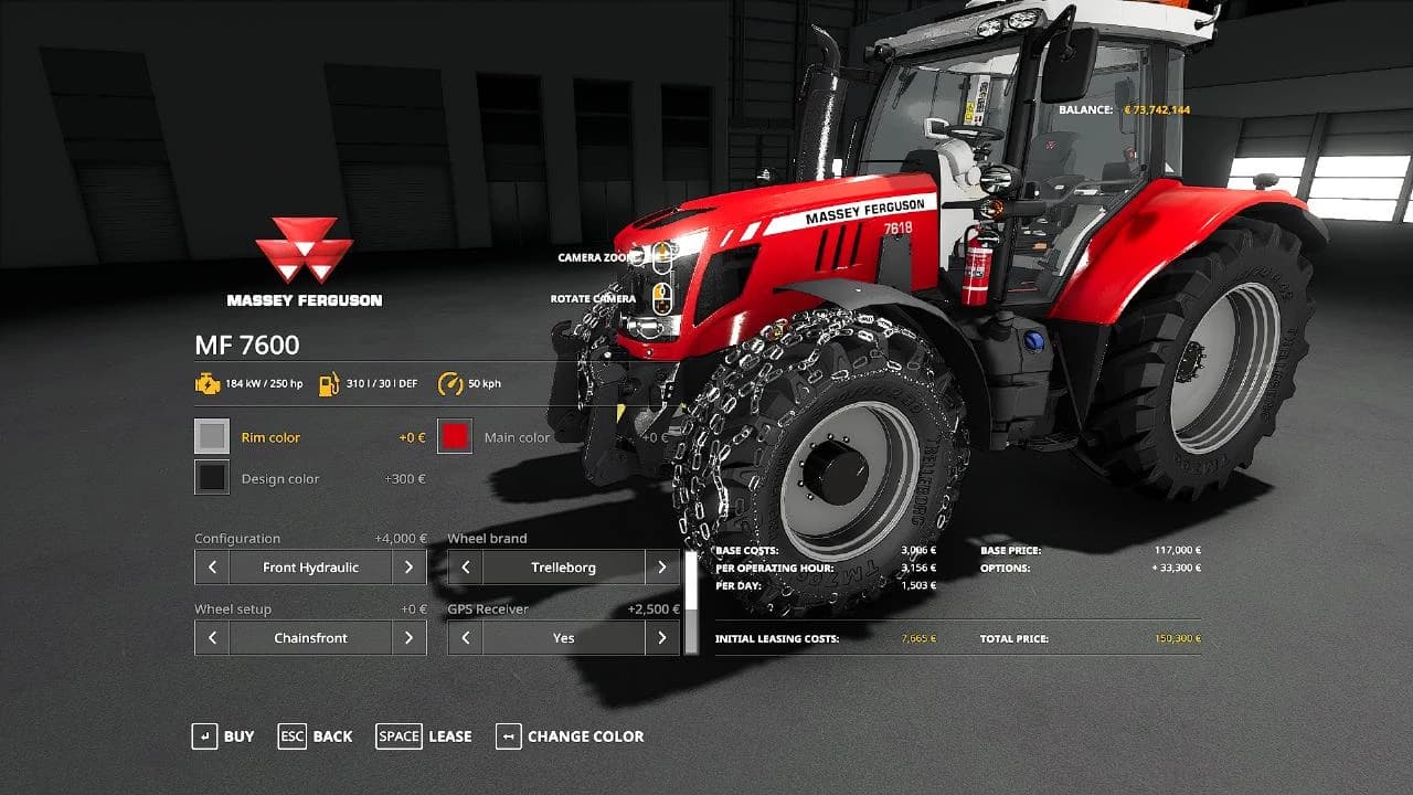 MASSEY FERGUSON 7600 SERIES 2