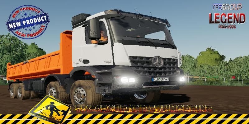 MERCEDES AROCS 8X4 BENNE 2