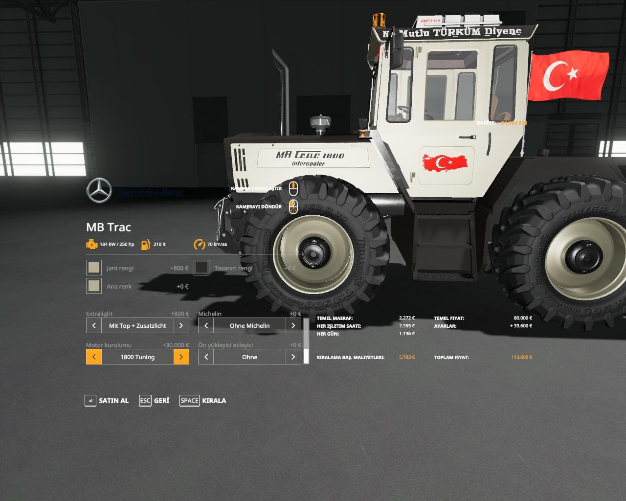 MERCEDES-BENZ TRAKTORU