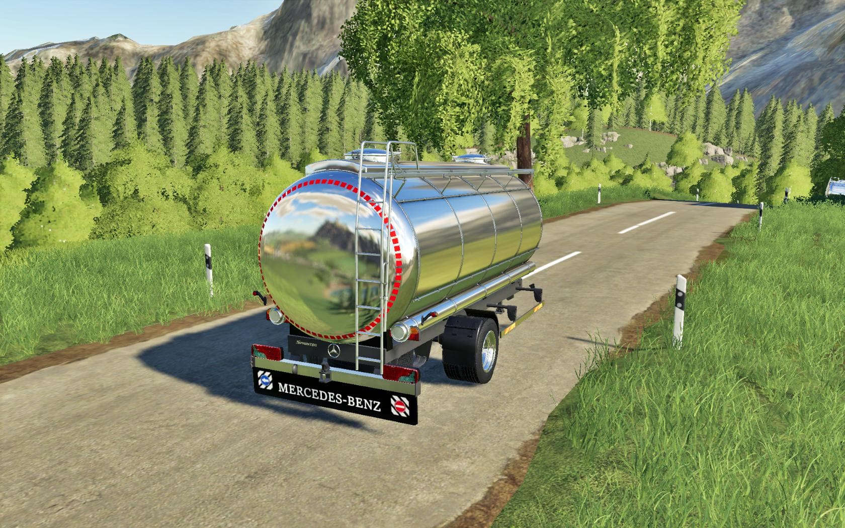 MERCEDES TANKER TRAILER FS19 2