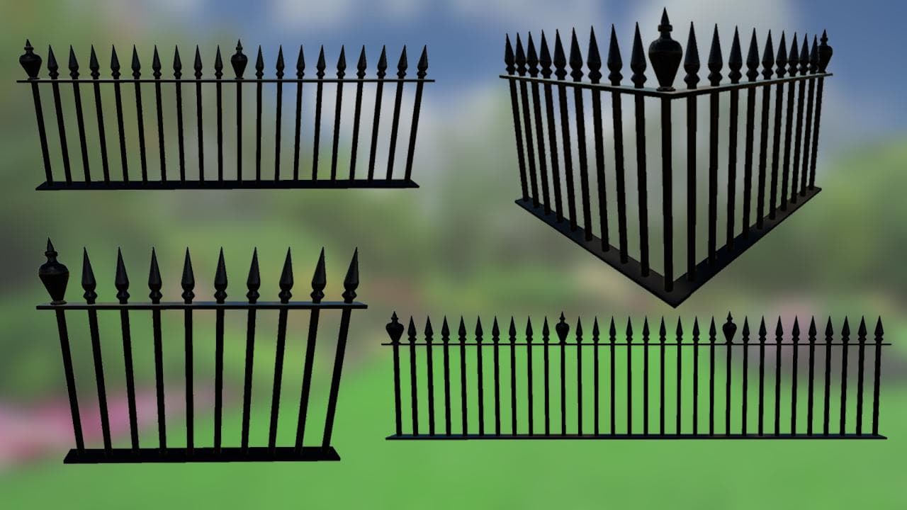 METAL FENCES PACK 5