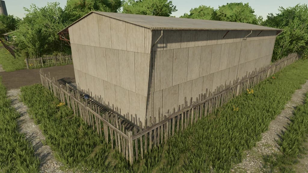 METAL SHED 23X11M 2