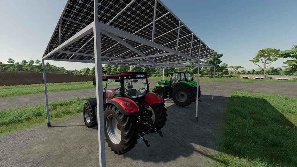 METAL SHED WITH SOLAR PANELS 2