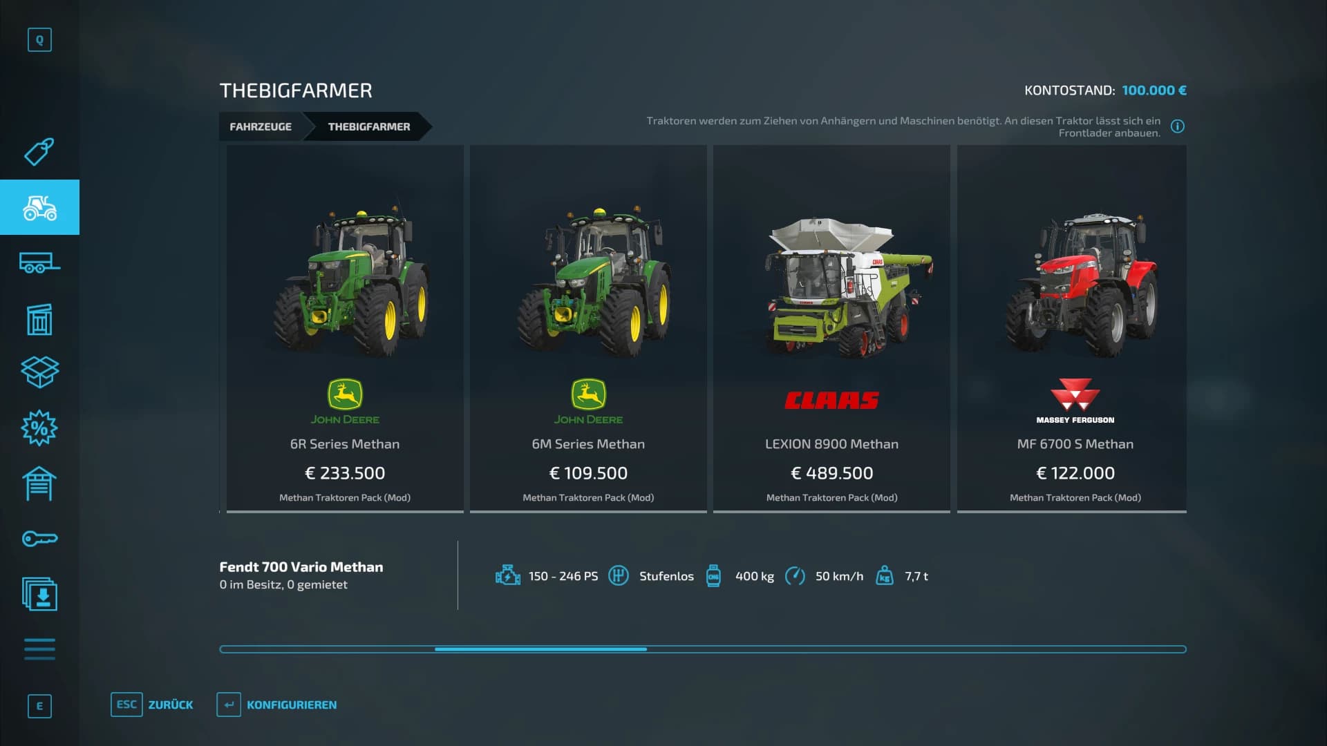 METHAN TRAKTOREN PACK