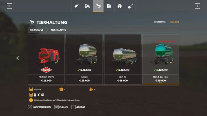 MKS8 WITH 100000L