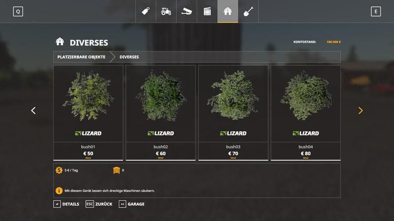 More shrubs