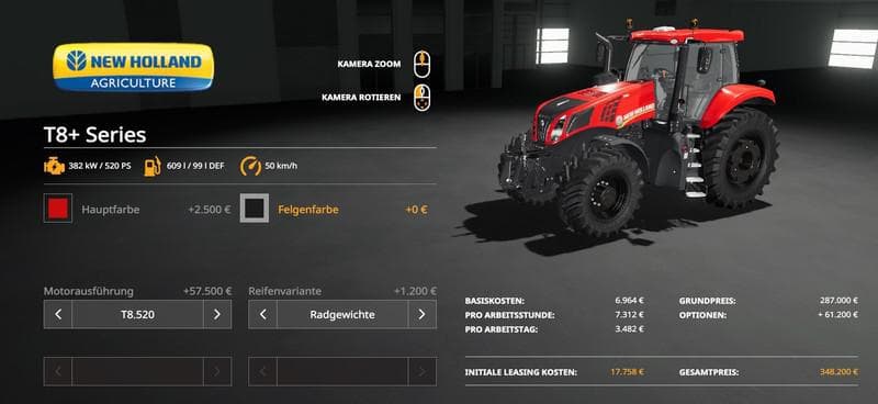 NEW HOLLAND T8+ SERIES 4