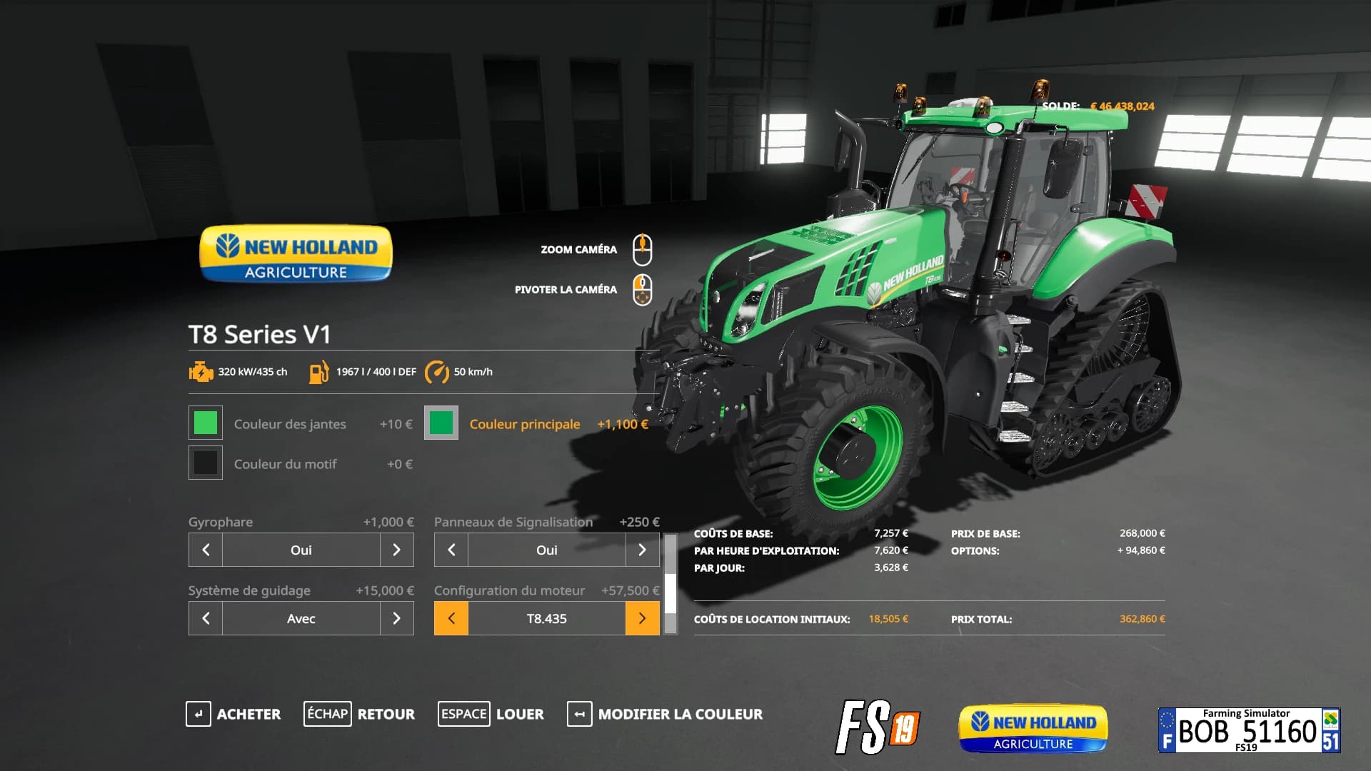 NEW HOLLAND T8 &amp; BY BOB51160 5