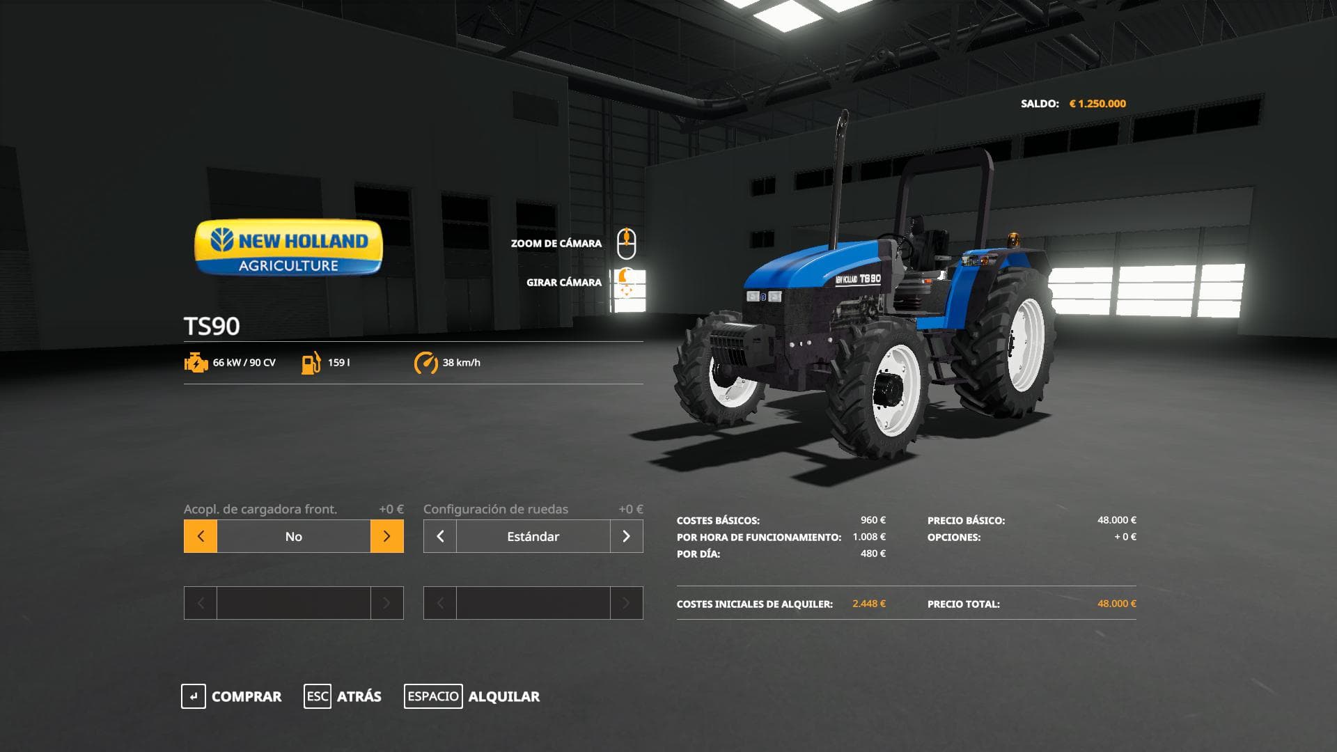 NEW HOLLAND TS90 FIXED 3