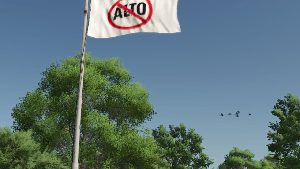 "No Alto" Placeable Flag