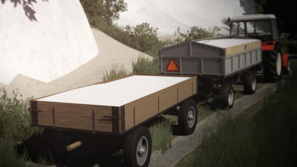 OLD WOODEN TRAILER