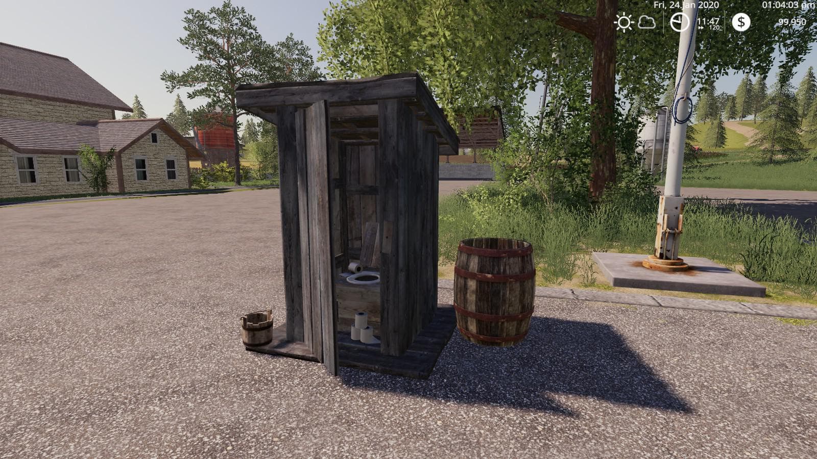 OUTHOUSE WITH SLEEP TRIGGER