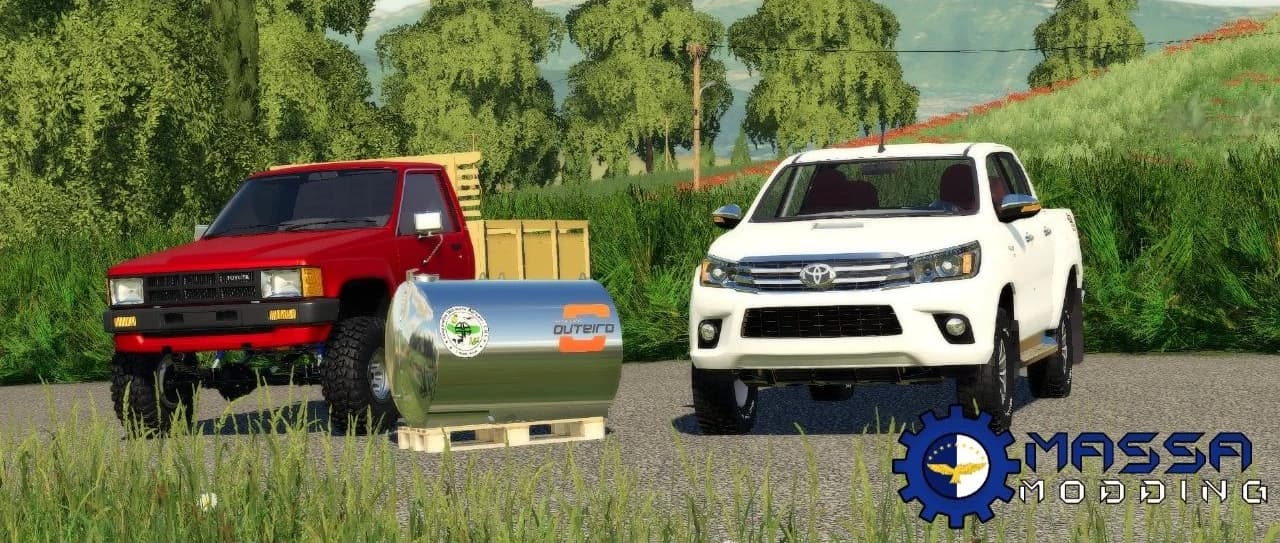 PICKUP AND MILK TANK