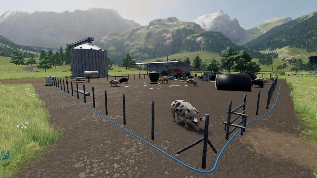 PIG FIELD WITH PIG STY 5