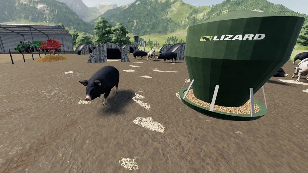 PIG FIELD WITH PIG STY 3