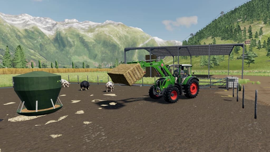 PIG FIELD WITH PIG STY