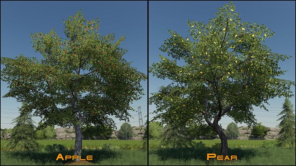 PLACEABLE FRUIT TREES PACK 4