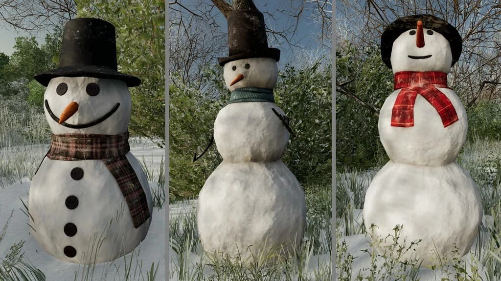 PLACEABLE SNOWMEN