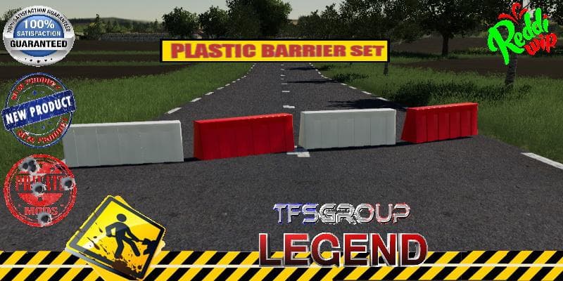 PLASTIC BARRIERE SET 2