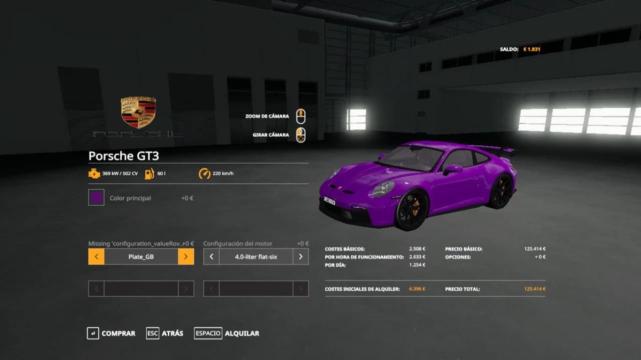 PORSCHE CARRERA GT3 2