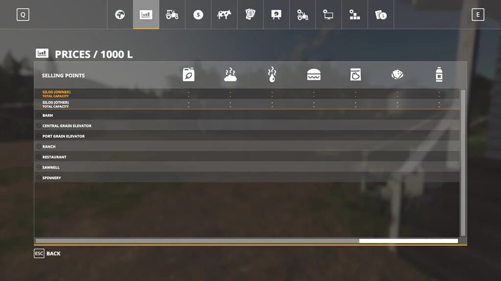 PRICE TABLE EXTENSION