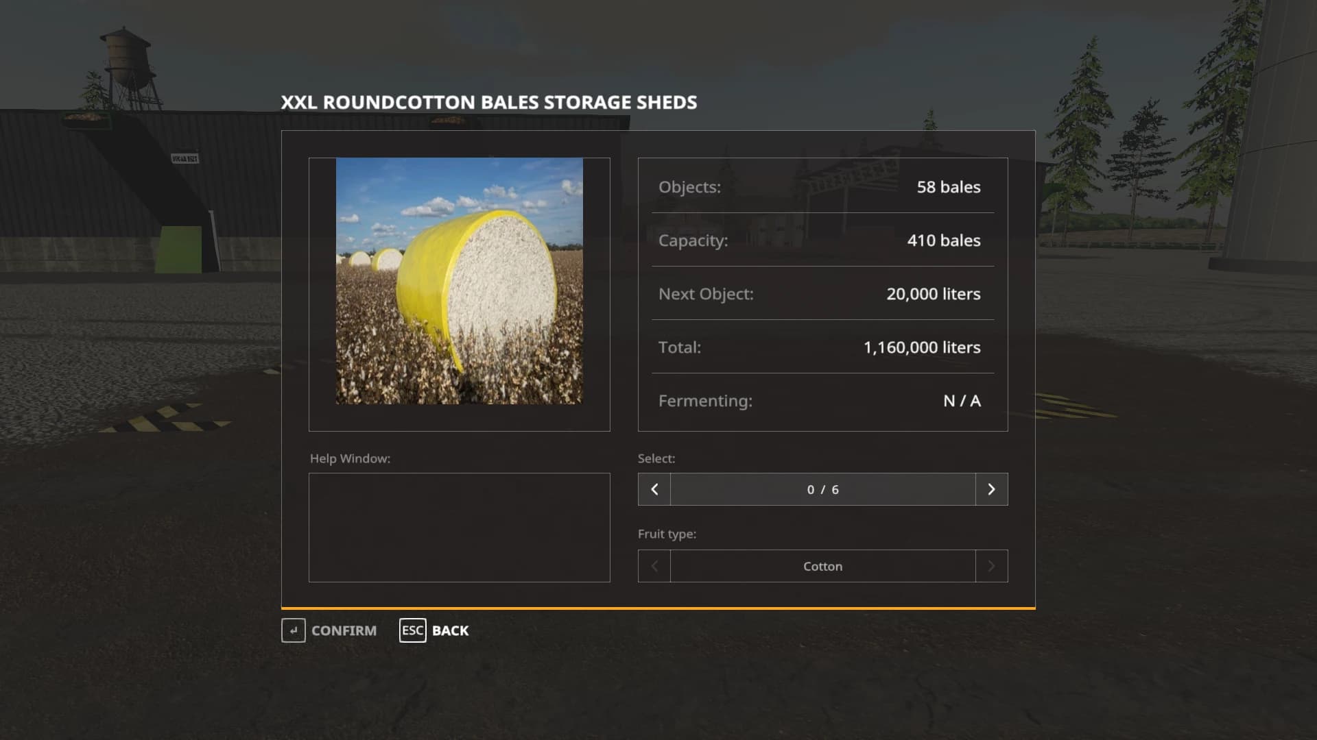 PSM XXL ROUNDCOTTON BALESHED