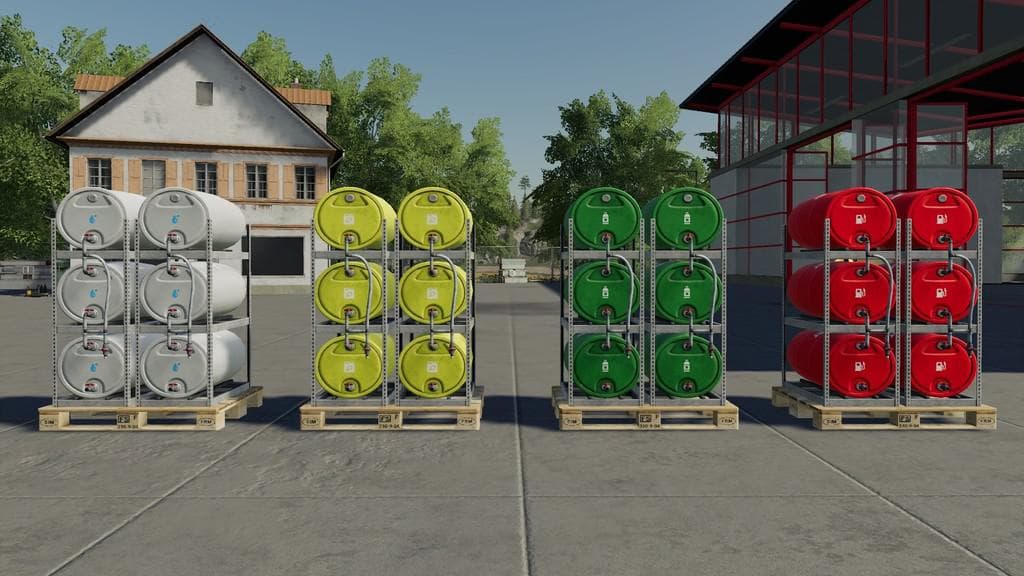Pallets With Barrels 3