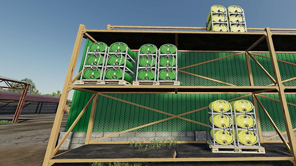 Pallets With Barrels 2