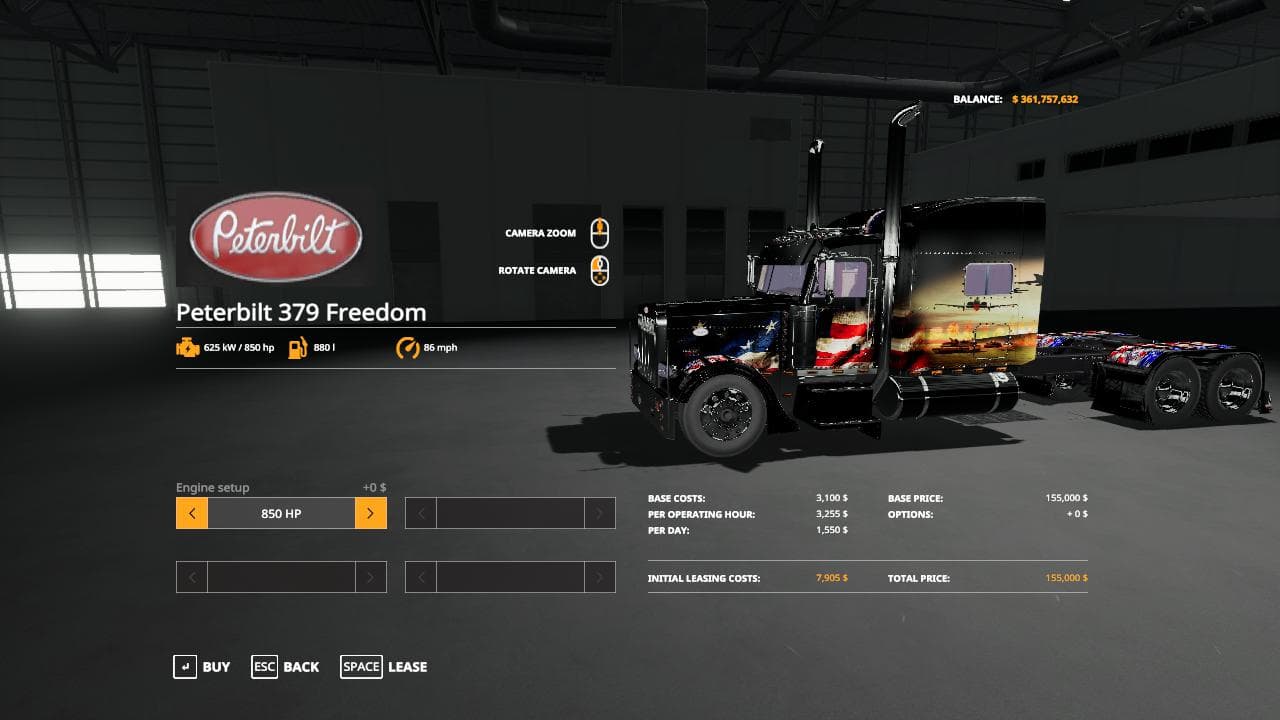 Peterbilt 379 Freedom