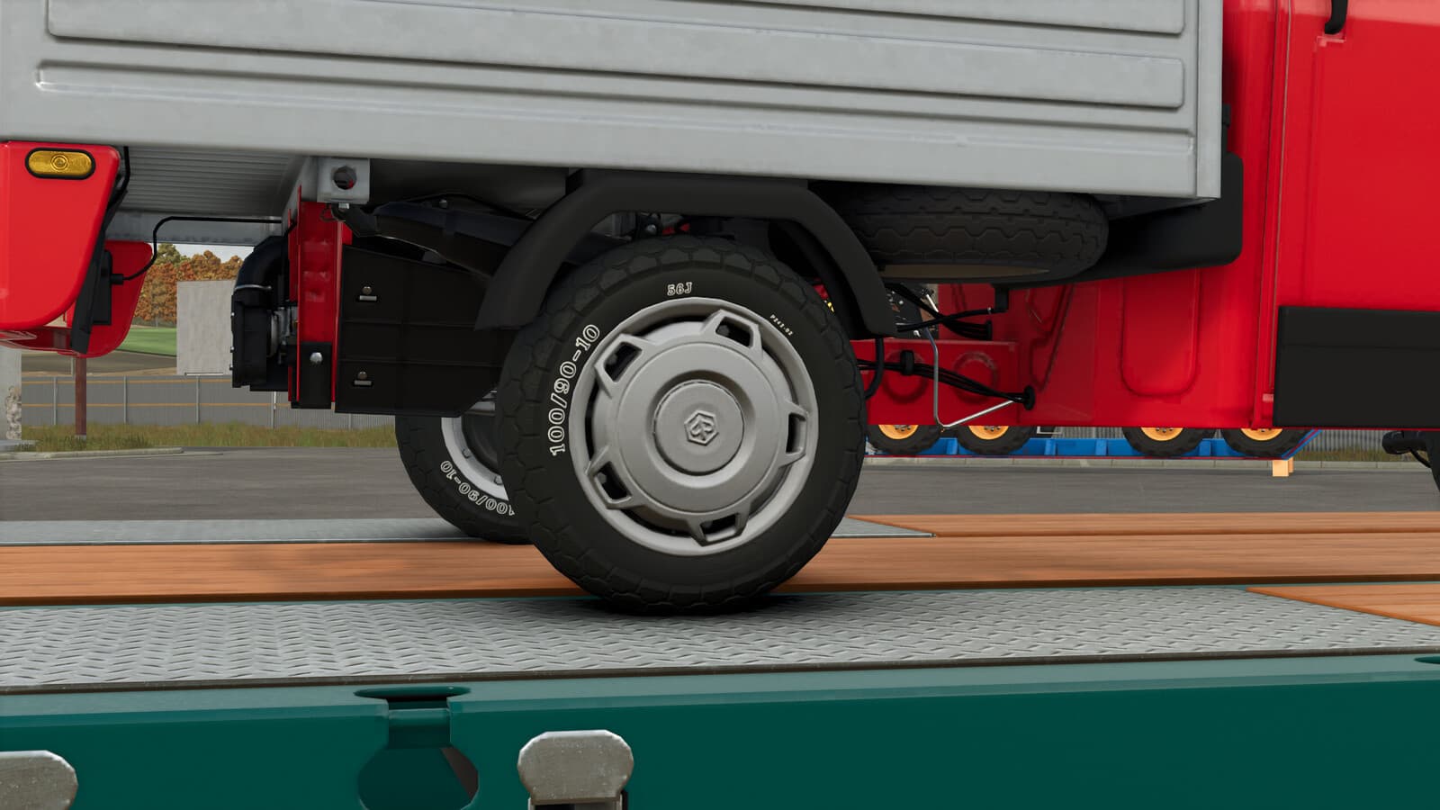 Piaggio Ape Tires With Letters (Prefab*) 3