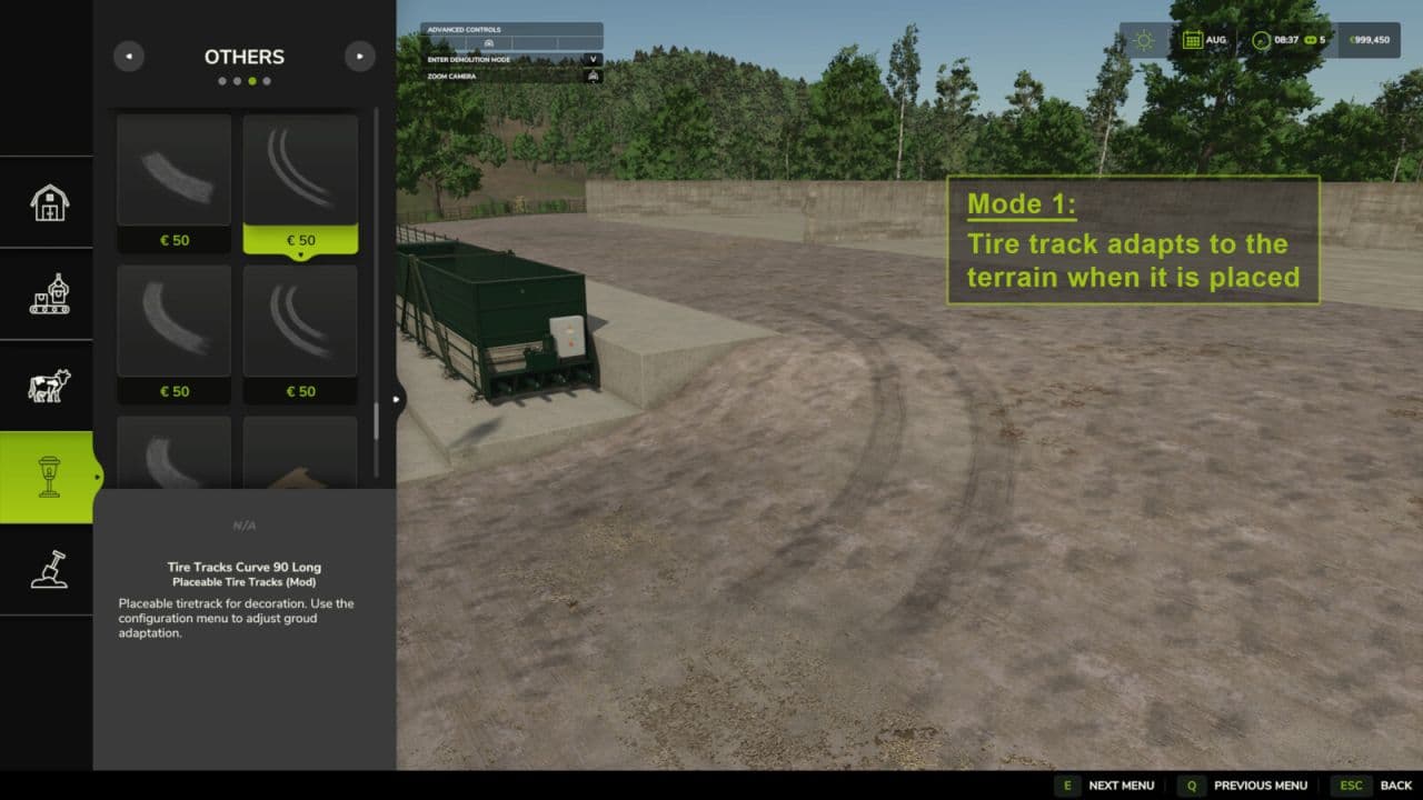 Placeable Tire Tracks 5