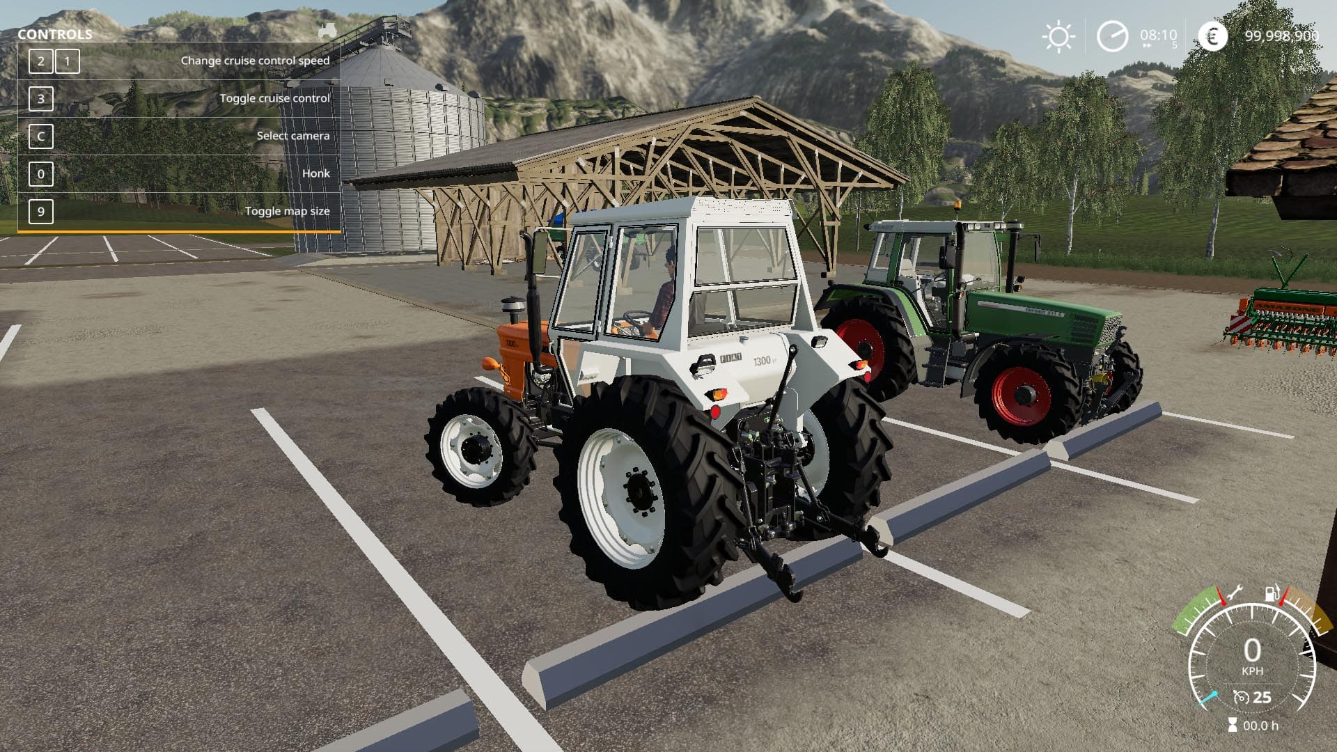 Placeable parking spot modpack