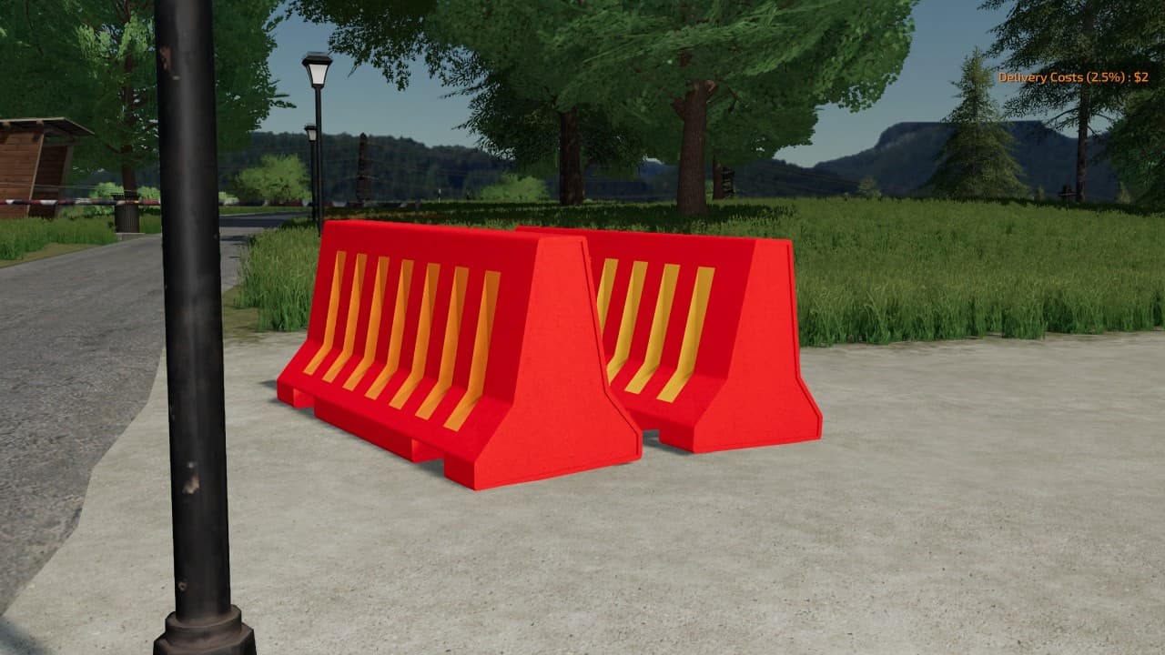 Plastic road barriers 3